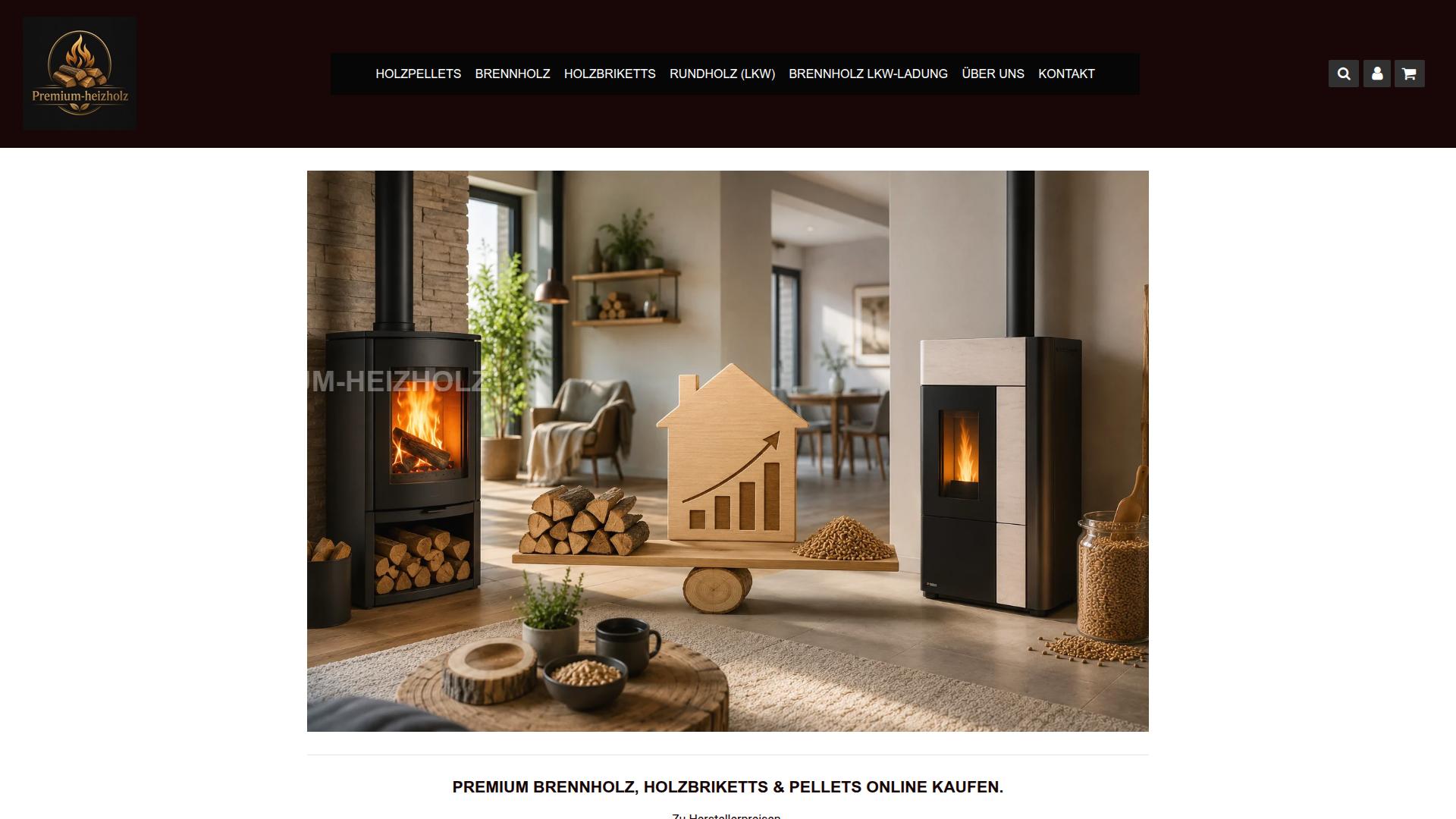 Screenshot premium-heizholz.com