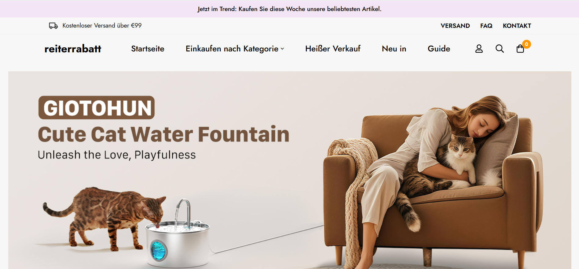 Screenshot reiterrabatt.de