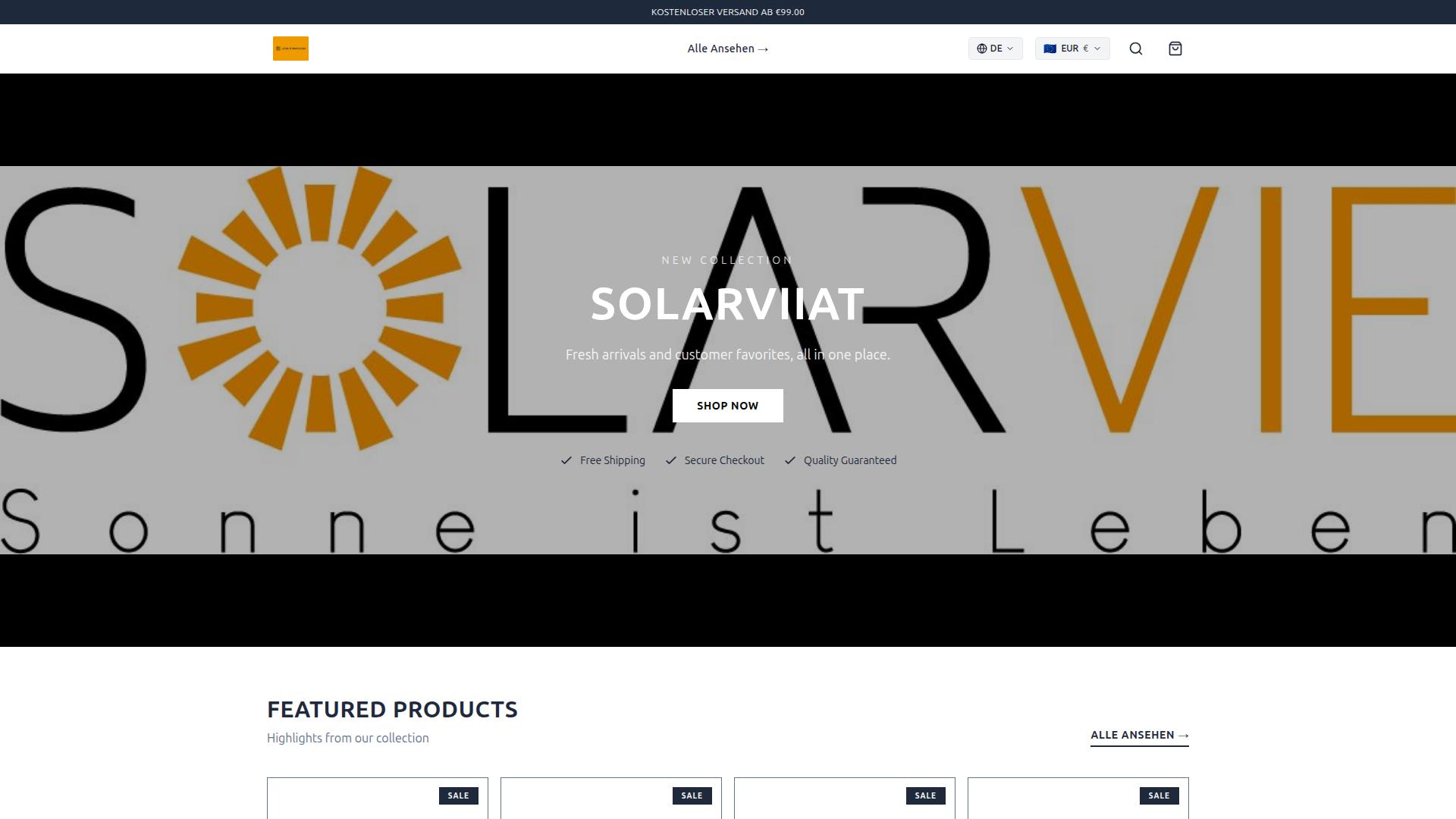 Screenshot solarviiat.com